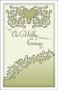 Wedding Program Cover Template 12A - Graphic 6